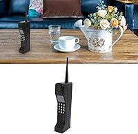 Vista 5 de Ejoyous Accesorio de teléfono celular, adorno retro de ladrillo para teléfono celular, modelo vintage de los años 80 y 90 para decoración de fiesta