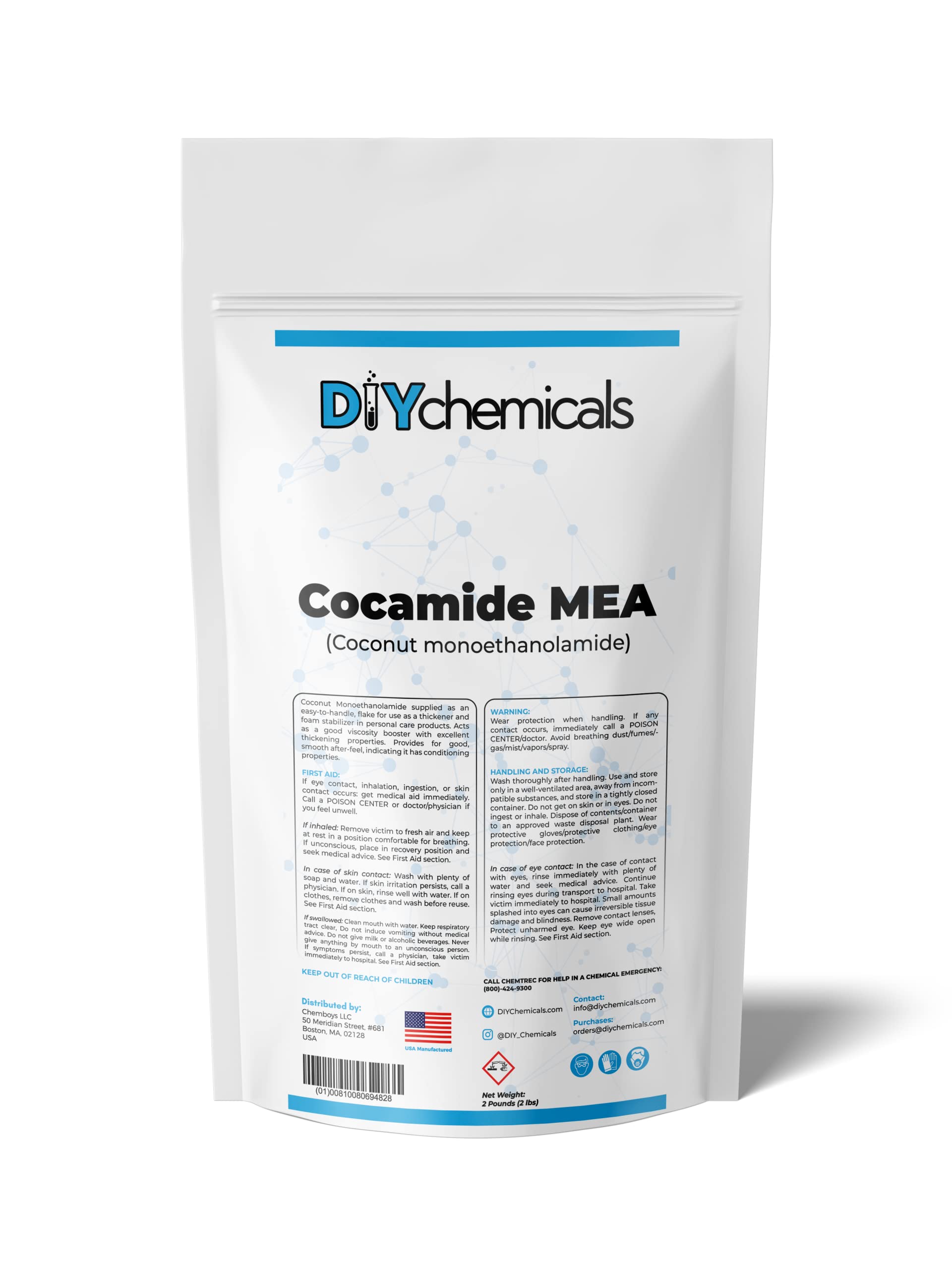 DIYChemicals Cocamide MEA - Used as Detergent and Calcium Soap Diffusing Agent, Suitable for High-Grade Wool Fabric Cleaning and Penetration - Made in USA (55 Gallon)