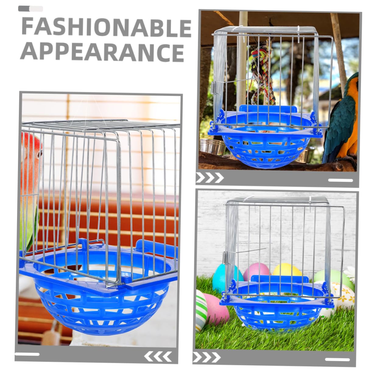ibasenice Scatola la Schiusa degli Uccelli 4 Pezzi, Nido in Plastica Blu per Allevamento Canarini e Cocorite, Facile da Pulire Design Raffinato la Casa