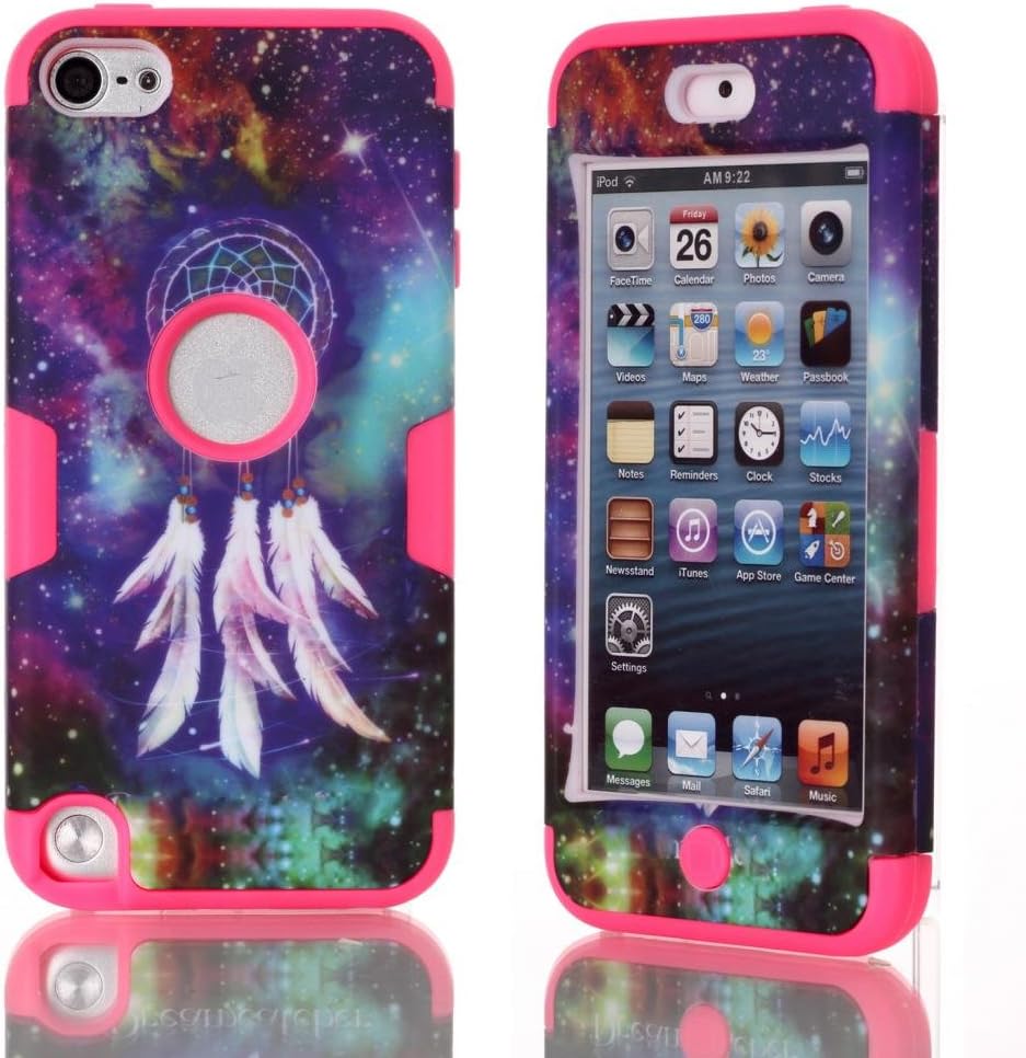 iPod Touch 5,Canica Touch 5 cases,Case for Touch 5 Case 3in1 Beautiful Flowers Picture Hybrid Cover Case Suitable Fit For iPod Touch 5th Generation 009