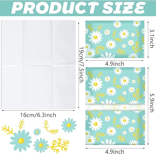 Miniatura 8 de Geyee Paquete de 50 paquetes de pañuelos faciales de viaje, pañuelos desechables de bolsillo para invitados de boda, viajes, escuela, suministros