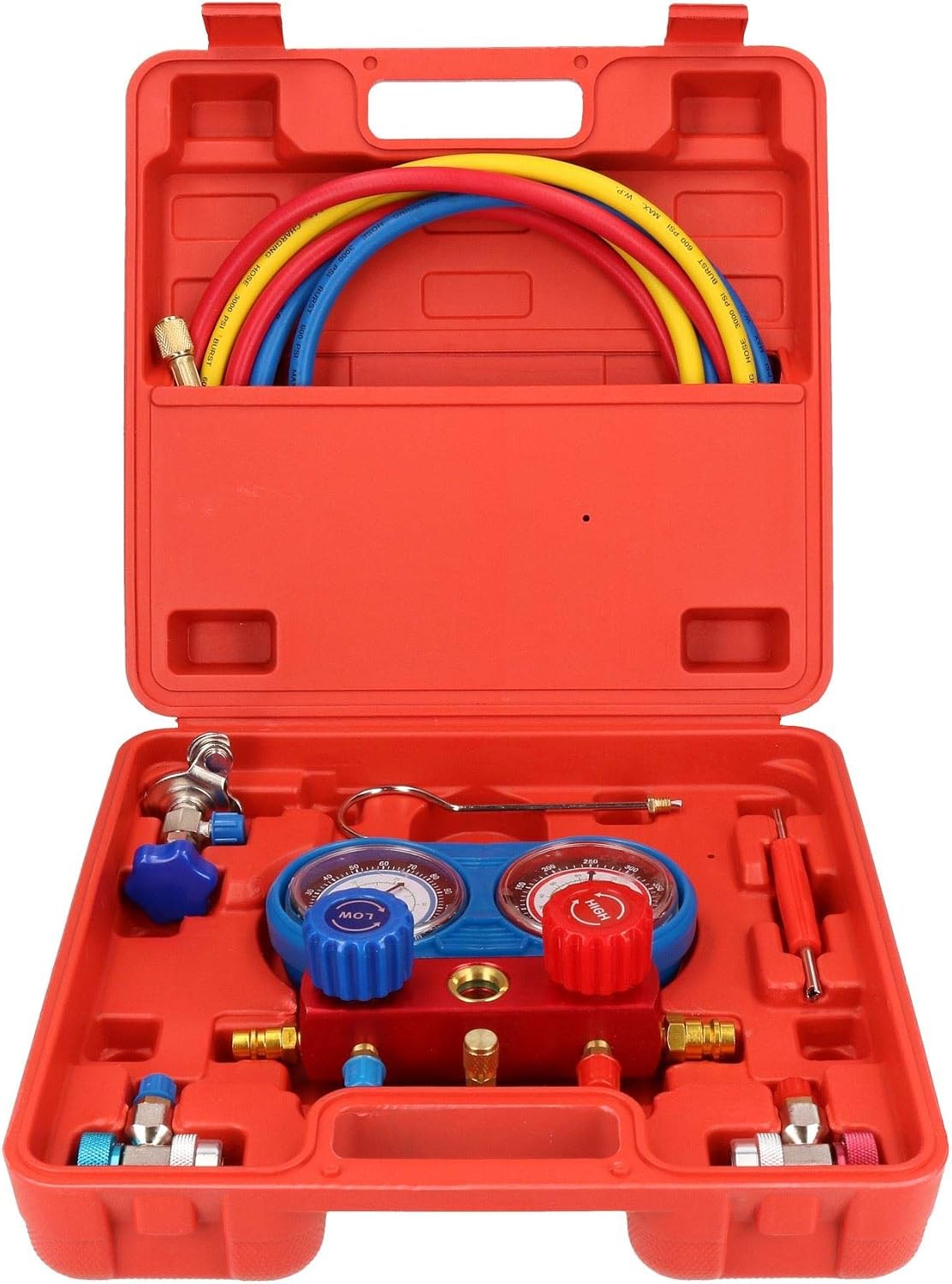 AC Manifold Gauge Set Air Conditioning Diagnostic Refrigeration Set Kit Pump