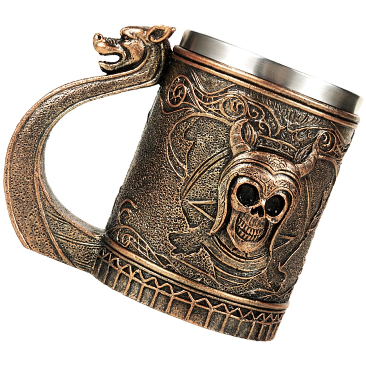 Taza de calavera para agua que elimina el aburrimiento en la decoración de tu bar