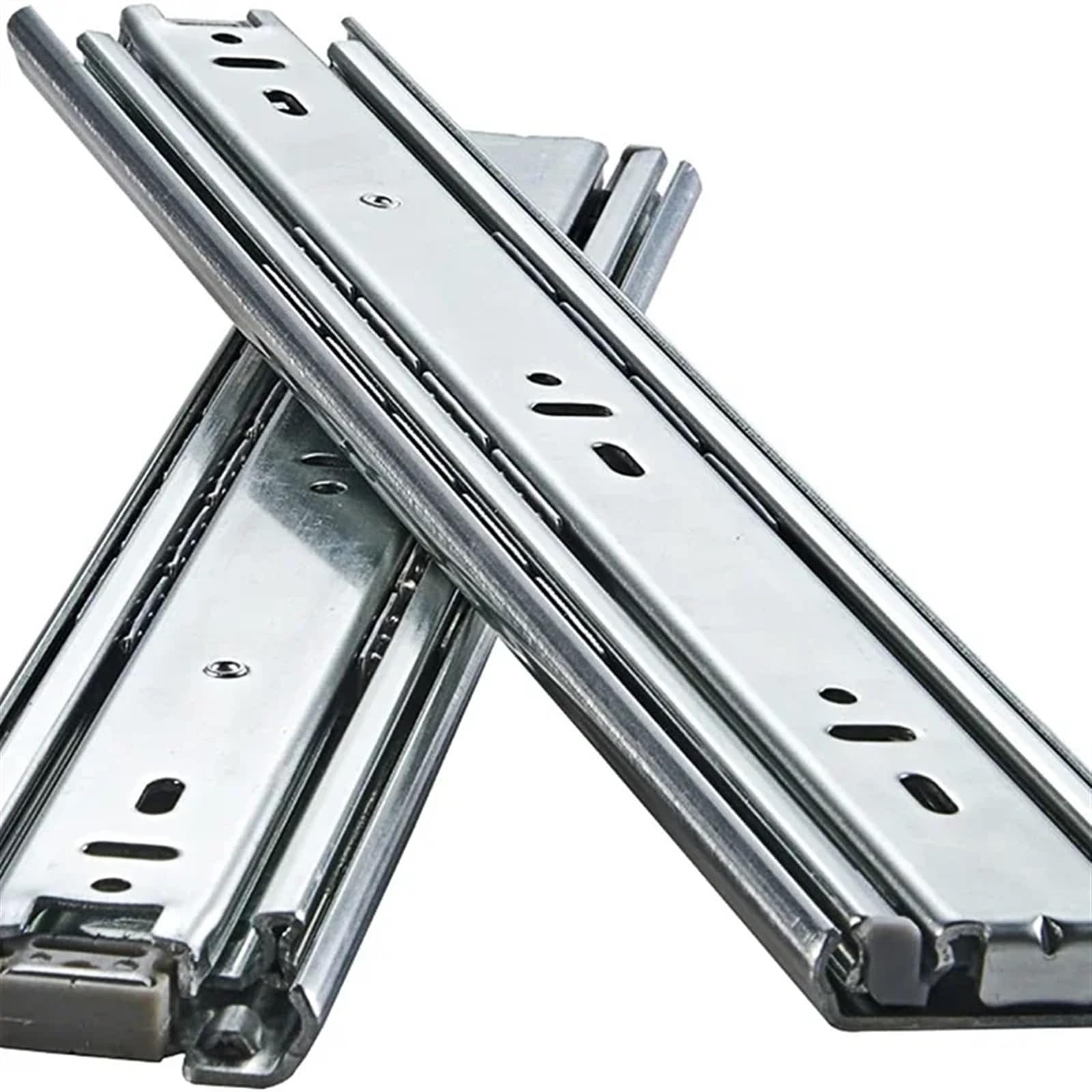 2Pcs 51mm High Load Capacity Drawer Slides, Runners Tracks Glides for Goods Shelf Cabinets, Telescoping Furniture(650mm(26inch))