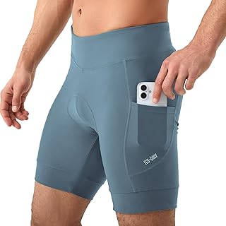 Eco-daily Bike Shorts Men 4D Padded Zipper Pockets Cycling Spin Biker Shorts Mountain Biking Bicycle