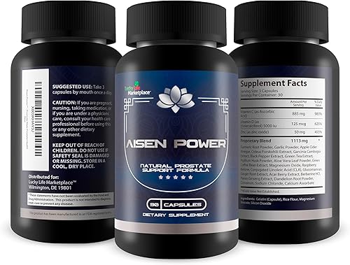 Miniatura 4 de Pro Aizen Power Herbs - Suplemento de apoyo para la próstata masculina - Ayuda al flujo urinario saludable y el vaciado de la vejiga - Apoyo