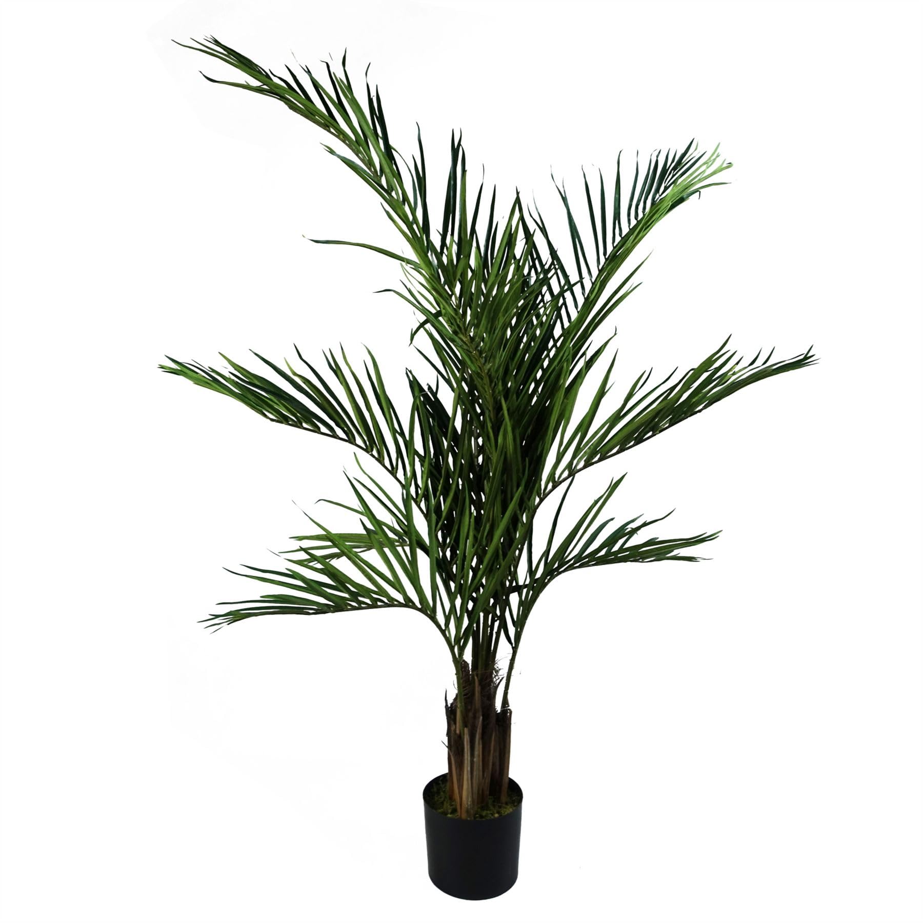 Leaf 150Cm Areca Palm Artificial Tree Black