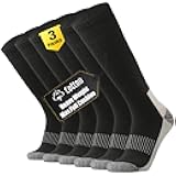 Max Full Cushion Knee High Socks for Men Steel Toe Work Boot Over the Calf OTC Moisture Wicking Thermal Hiking Hunting