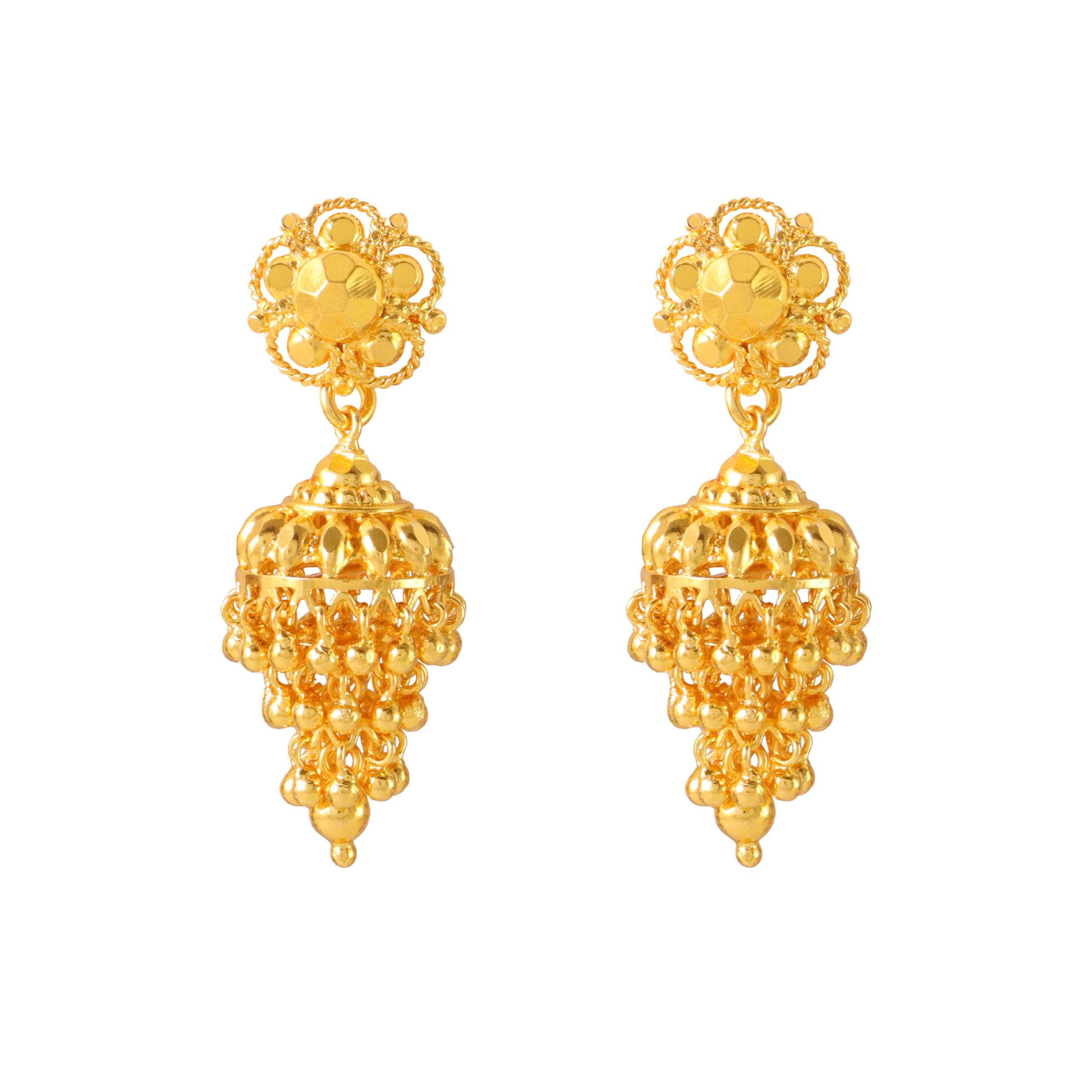 CUTE GOLD One Gram Gold Plated Traditional jimikki Jhumka Earring for Women & Girls (EAR-5030) (B0D6KG5M68) Amazon Price History, Amazon Price Tracker