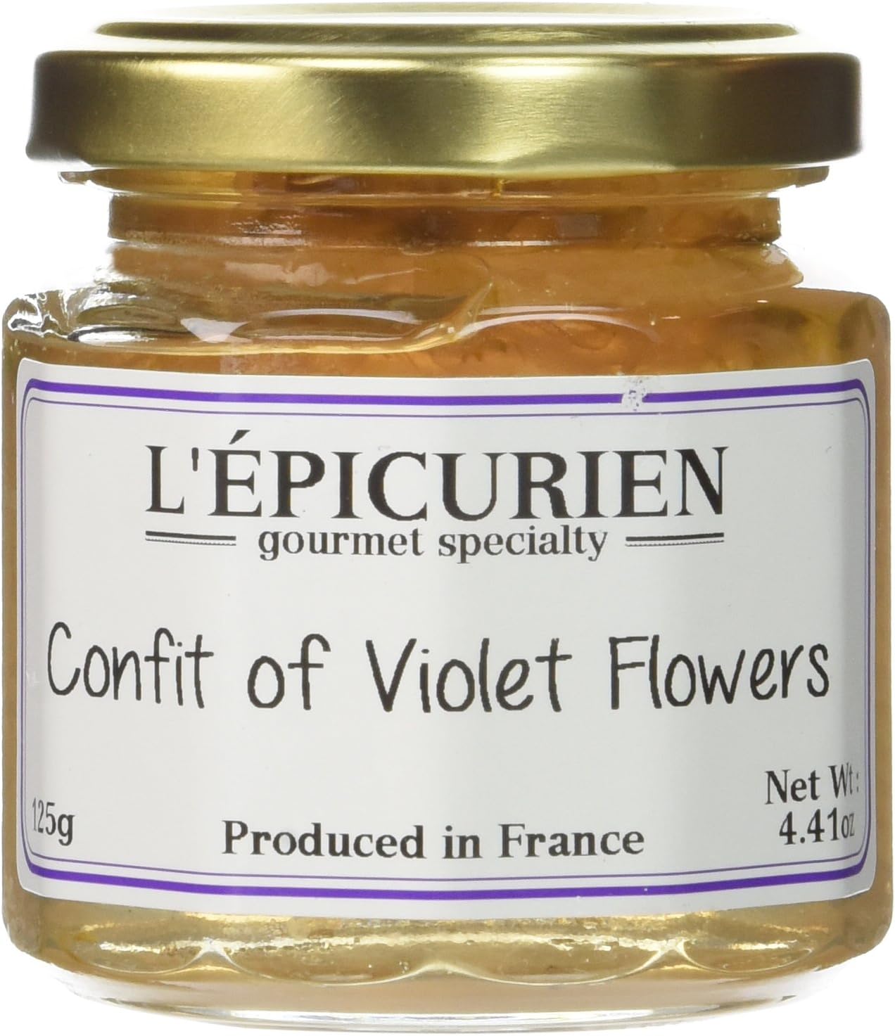 L'Epicurien Violet Petal Jelly - Confit of Violet Flowers 4.4 oz.