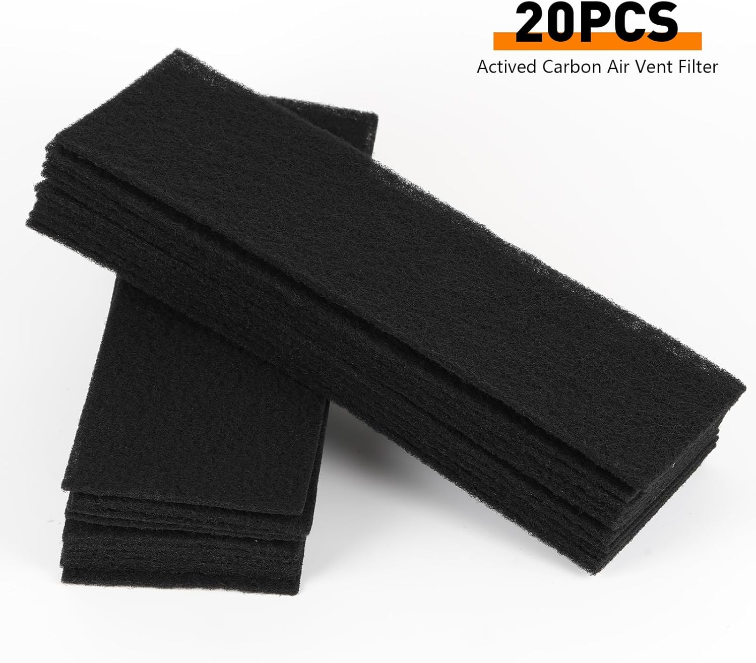 20PCS 4" x 12" Activated Carbon Air Filters for Home Charcoal Floor Vent Filters, AC Vent Filter,Electricostatically Charged Floor Register Filters