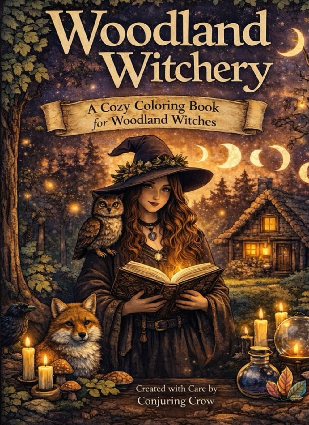 Woodland Witchery: A Cozy Coloring Book for Woodland Witches