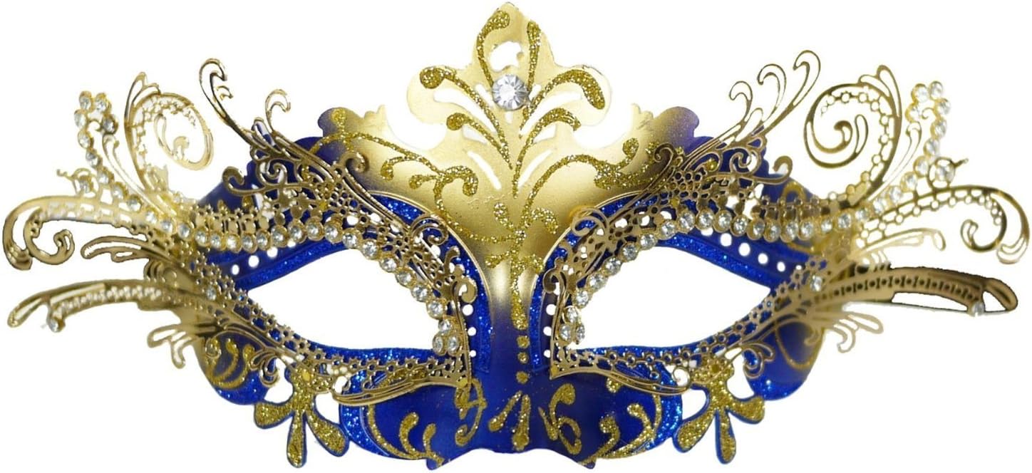 AoLice Lily Masquerade Mask Fancy Dress Ball Eyes Mask with Gem Crystals