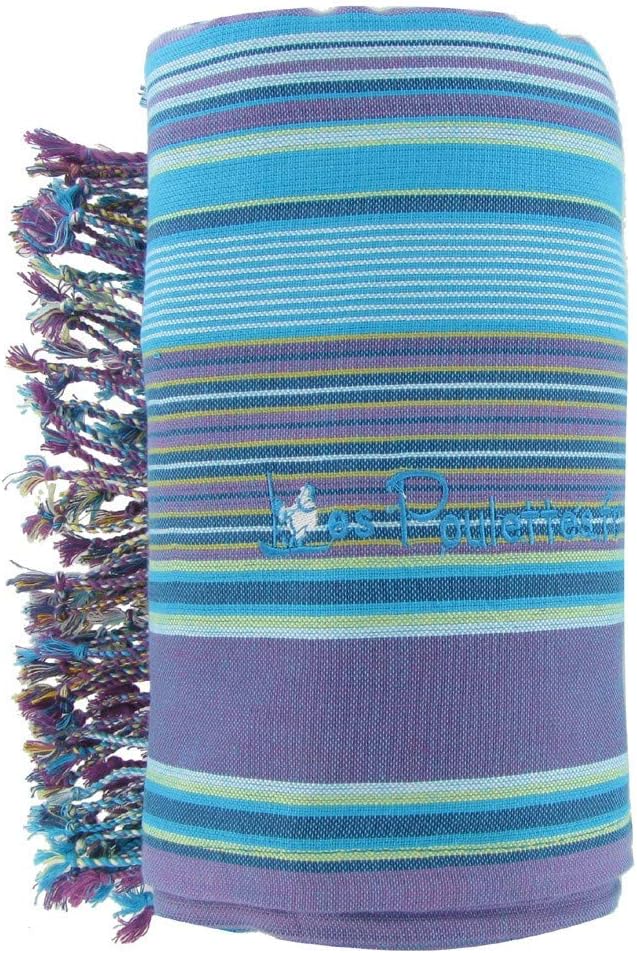 Kikoy Beach Towel Cotton Stripe - Color Blue and Purple