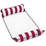 Aqua Original 4-in-1 Monterey Hammock Pool Float & Water Hammock- Multi-Purpose, Inflatable Pool Floats for Adults - Patented Thick, Non-Stick PVC Material - Burgundy