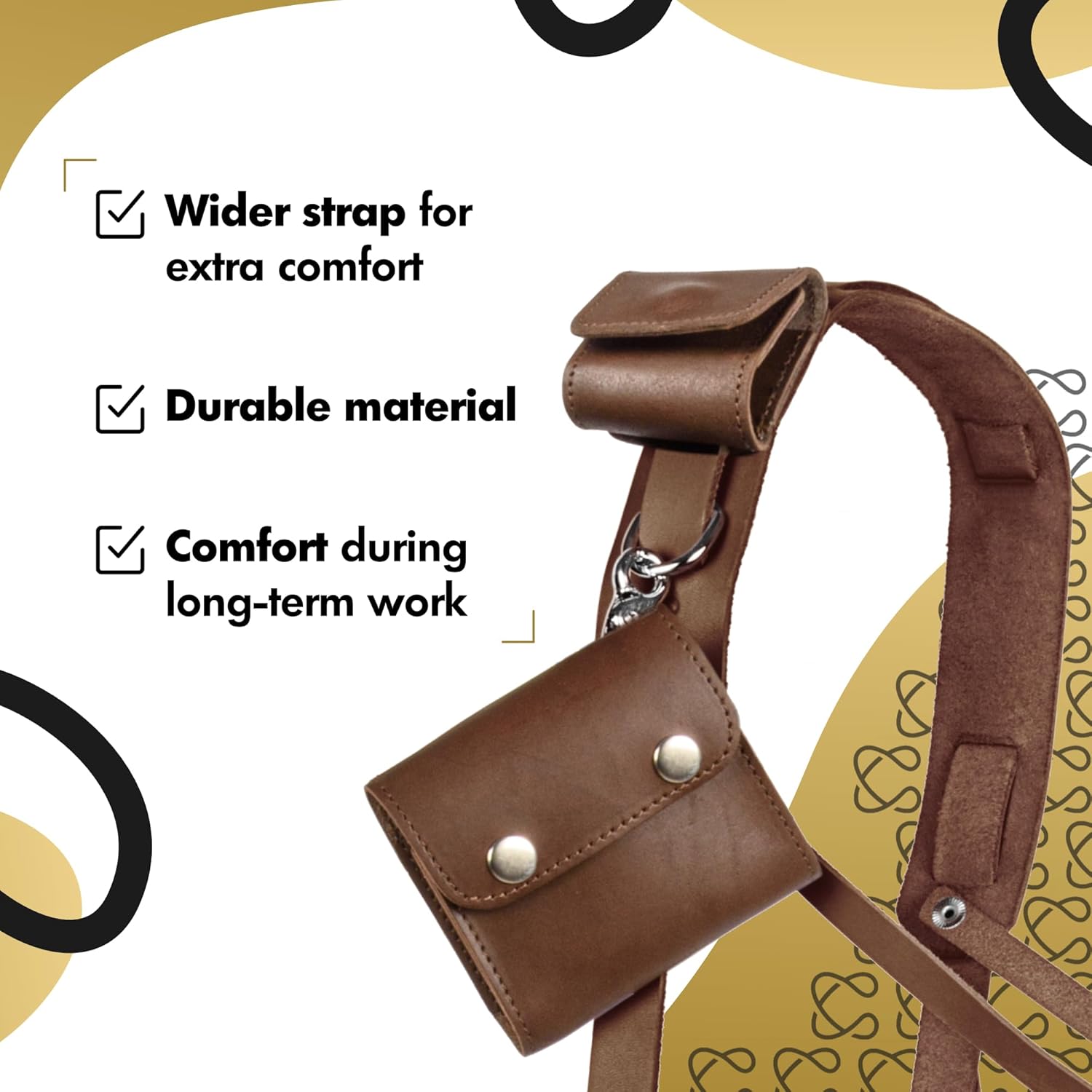 C Coiro Leather Camera Strap for One Camera Professional Single Leather Harness Shoulder Strap Quick Release