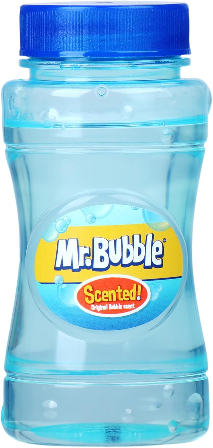 Mr. Bubble Non-Stop Fun Motorized Musical Dinosaur Bubble Blower -with 4 Ounce Premium Bubble Solution for Kids at Age 3 and up
