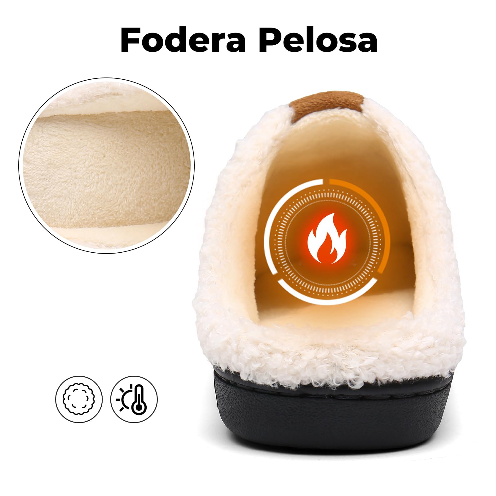 Mishansha Pantofole Donna Uomo Memory Foam in Caldo Cotone Scarpe da Casa
