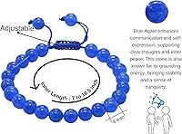 Vista 379 de Amazing Gemstone Crystal Bracelet for Women Men's Gifts - Protection Healing Crystal Bracelet - 8mm Gemstone Beaded Adjustable Bracelet Pulseras