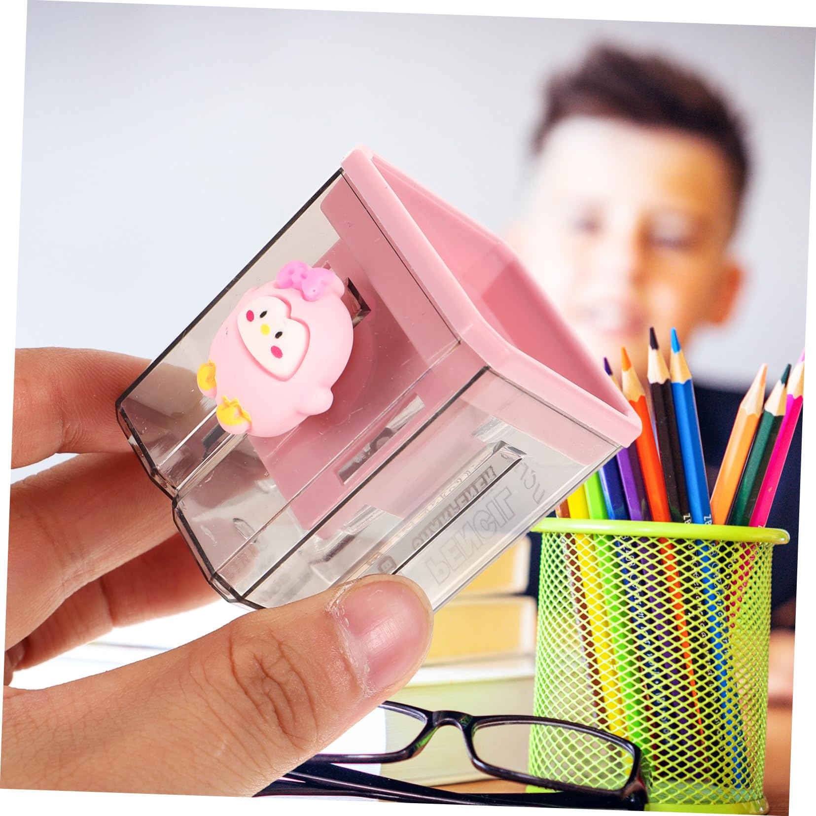 Temperamatite Carino Temperamatite Piccoli Per Ragazzo Ragazza Manuali A Forma Di Cartone Animato Decorativi A Doppio Foro