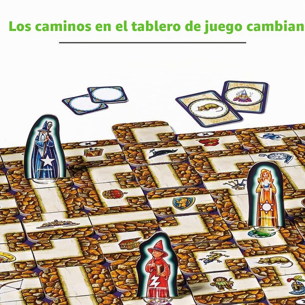 Ravensburger 26687 – Laberinto Glow in The Dark – Clásico Familiar con Color Luminoso, Juego para niños y familias a Partir de 7 años – Juego de Mesa Adecuado para 2 – 4 Jugadores – Buscar Tesoros