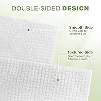 Vista 4 de Toallas faciales desechables, toallas faciales XL, toalla facial desechable para piel sensible, toallitas secas ultra suaves para eliminar