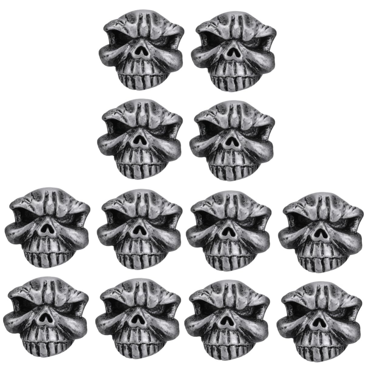 ULTECHNOVO 3sätze Skull Ventilkappen Für Motorräder Und Fahrräder Silberne Geisterkopf Reifenventile Installieren Schützend Gegen Schmutz Und Wasser Stilvolle Zubehörteile Für Biker