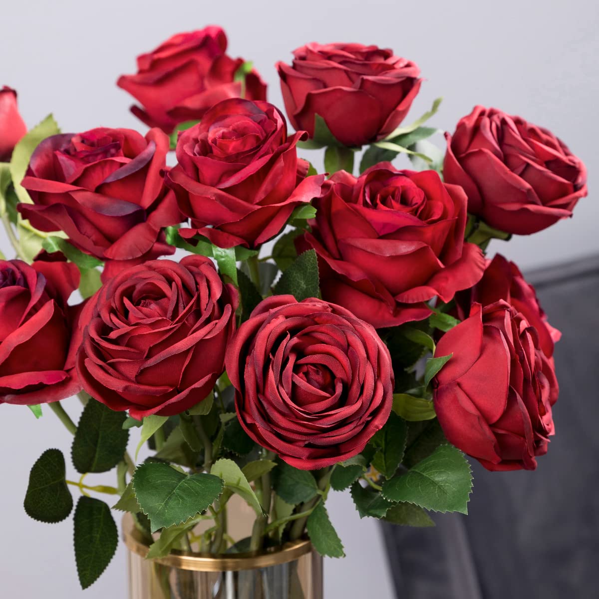 Kunstbloemen, boeket rozen, tafeldecoraties, zijden