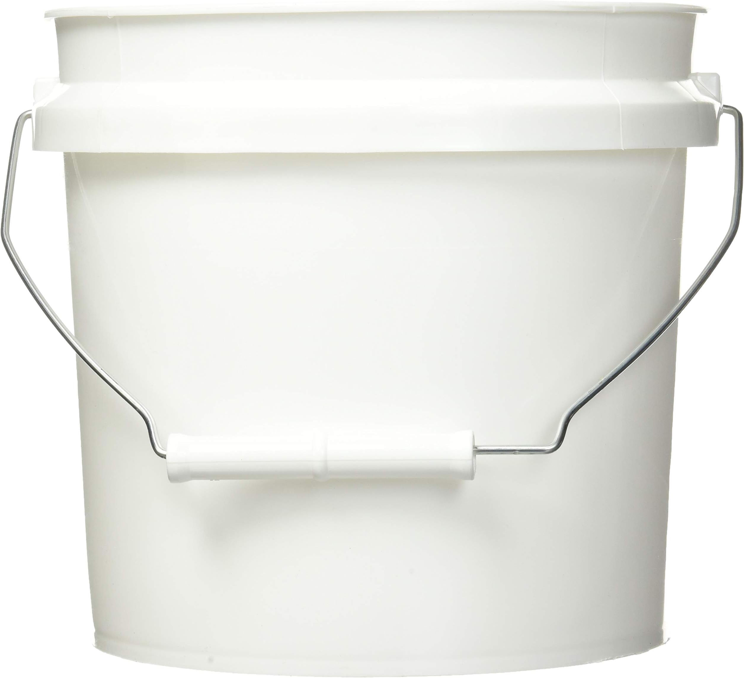 Leaktite 744456 1-Gallon White Plastic Pail Paint Pail/Container
