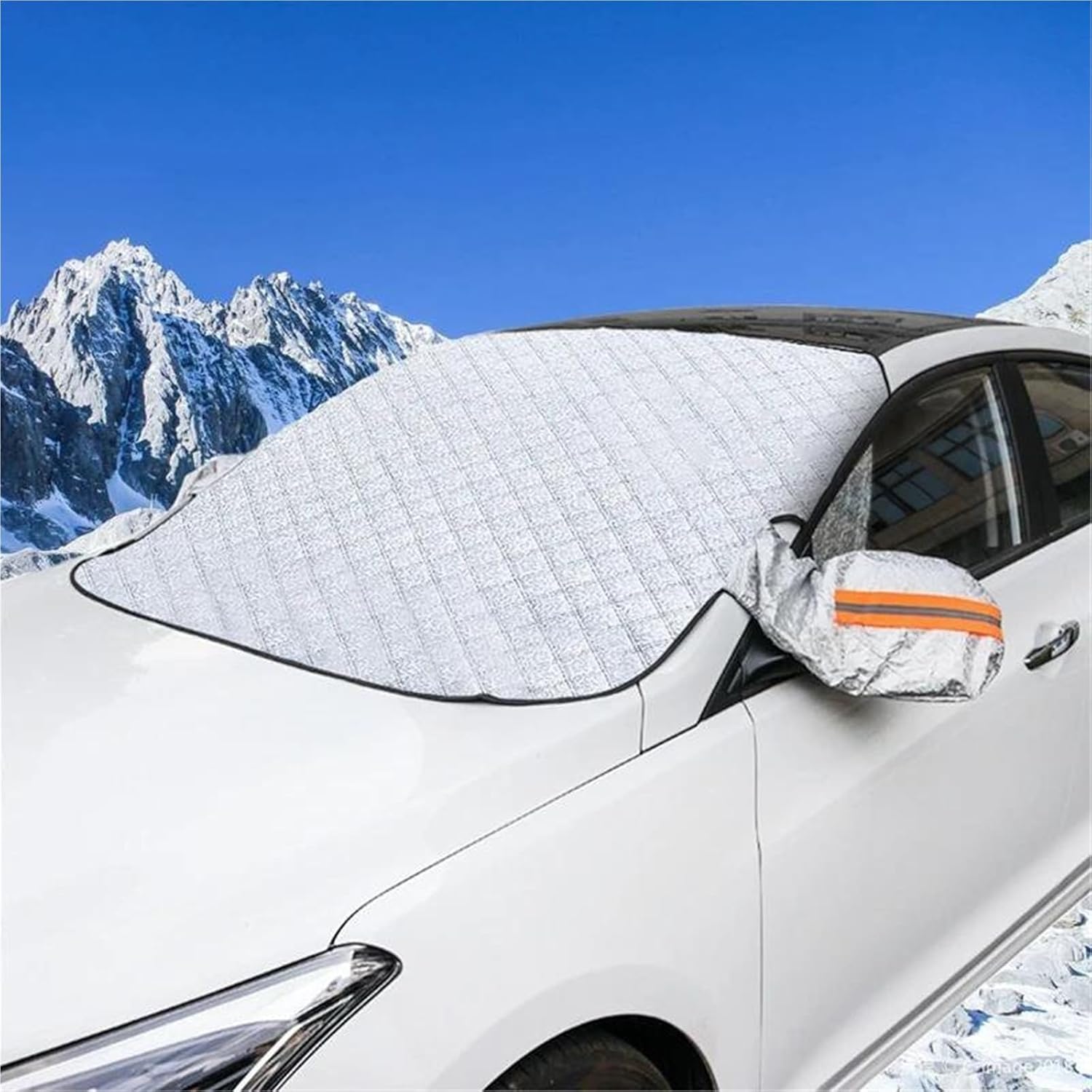 Car Windshield Snow Anti-Uv Shield Cover Front Window Anti Ice Frost Outdoor Protection for All Seasons Protective Snow Cover(Large Size)