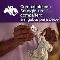 Vista 9 de Philips Avent Soothie Chupetes ortodónticos para bebé, 100% de silicona, de una pieza, sin BPA, para bebés de 0 a 3 meses, 2 lila y 2 rosa, paquete