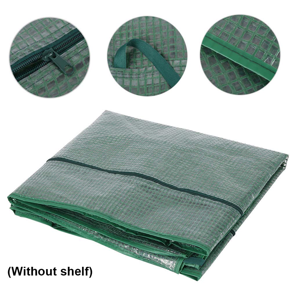 N/U Copertura per Serra da Giardino, Telo Imperabile per Mini Serra in Plastica con Cerniera per Pianta Fiore Erba da Balcone Terrazza Esterno Casa (Non Include Serra e scaffale) 160x70x50cm