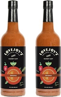 2 - Pack of Lovejoy's Bloody Mary Mix for Cocktails, Premium Cocktail Mixer Original Flavor, All-Natural Ingredients, Perfect for Brunch, Vegan and Gluten-Free, Robust Flavor, Pack of 2