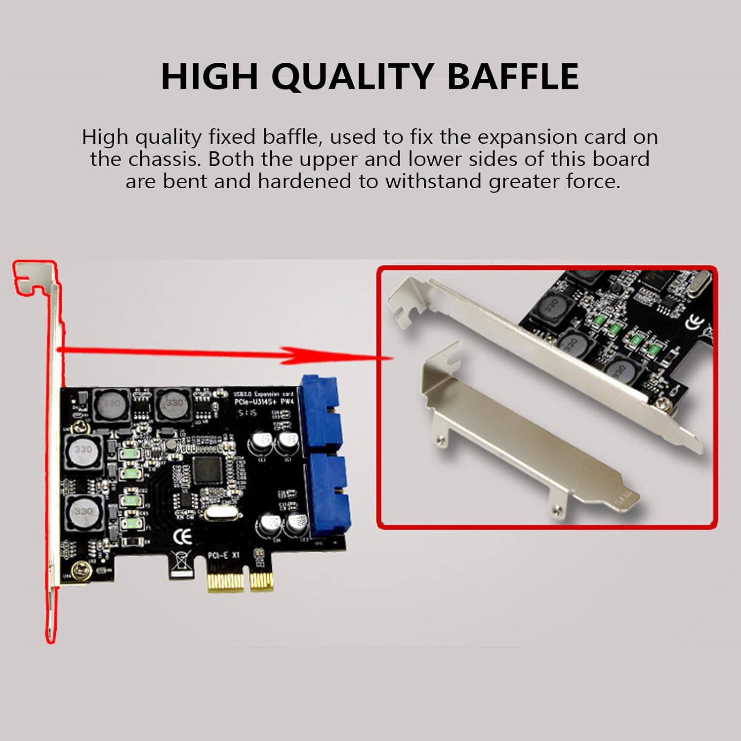 4 Port PCIE to USB3.0 Expansion Card Interfaces 4 Port PCIE Card Desktop Controller Adapter Optical Drive Bay Converter