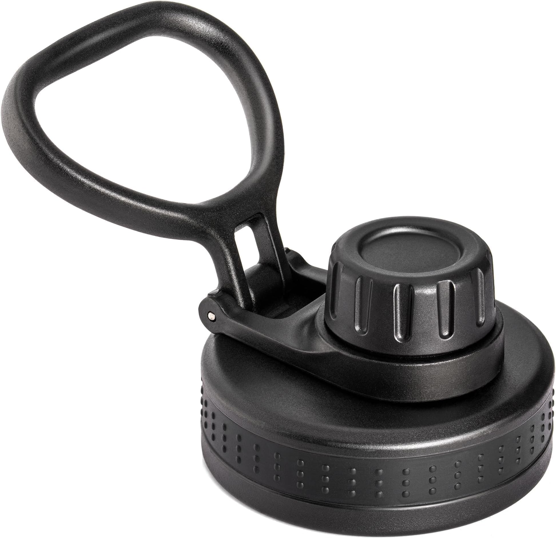 Spout Lid Replacement for Thermoflask, Takeya, Simple Modern, IRON °FLASK - Wide Mouth 12/16/18/22/32/40/64oz Water Bottles | BPA-Free Leakproof Sport Cap with Handle (2.28" Diameter 1 pack)