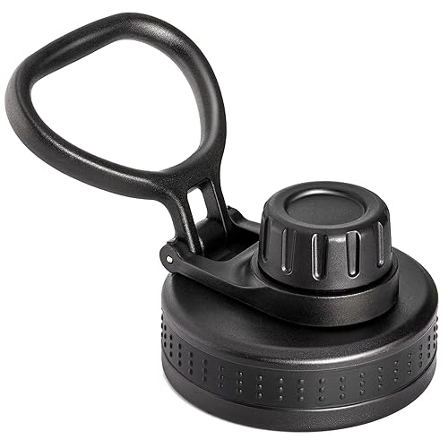 Prurex Spout Lid Replacement for Thermoflask, Takeya, Simple Modern, IRON °FLASK - Wide Mouth 12/16/18/22/32/40/64oz Water Bottles | BPA-Free Leakproof Sport Cap with Handle (2.28" Diameter 1 pack)