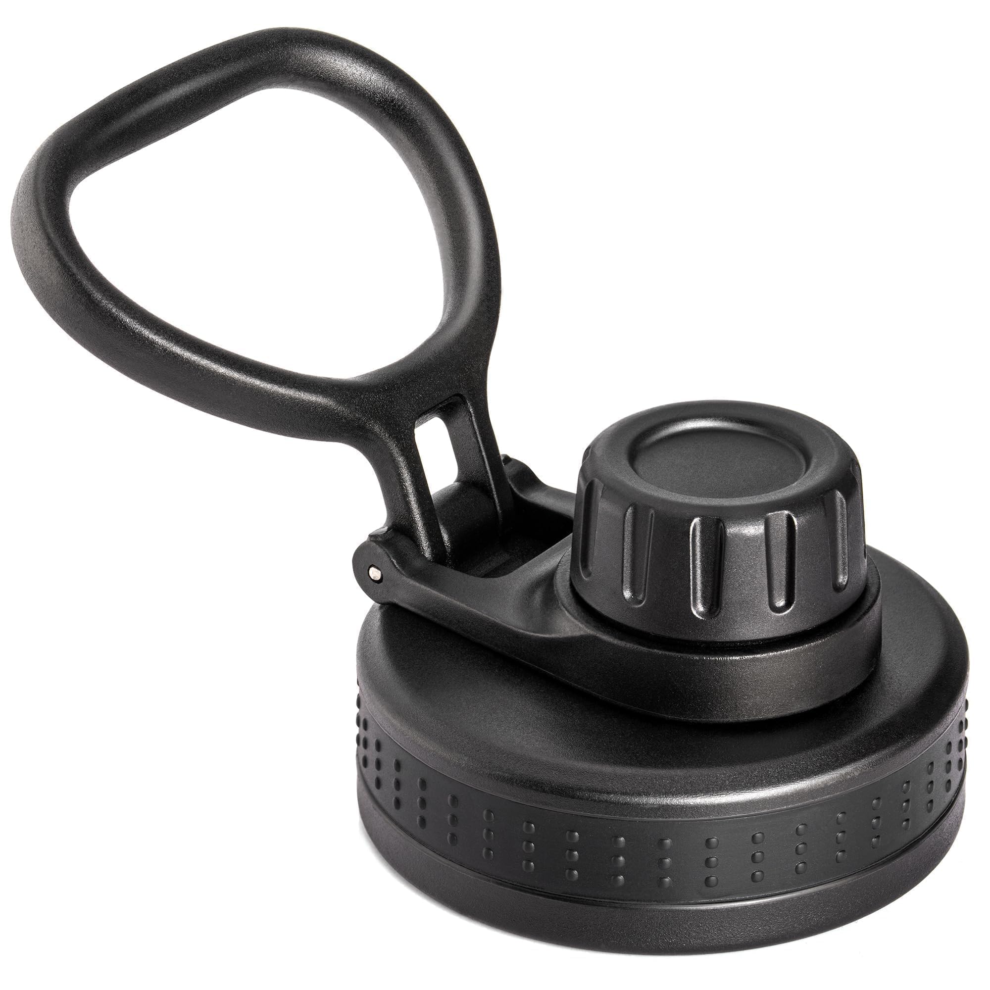 Spout Lid Replacement for Thermoflask, Takeya, Simple Modern, IRON °FLASK - Wide Mouth 12/16/18/22/32/40/64oz Water Bottles | BPA-Free Leakproof Sport Cap with Handle (2.28" Diameter 1 pack)