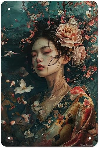 Miniatura 17 de Horse Galloping through Ocean Waves Metal Tin Sign Wall Decor Retro Sign for Home Living Room Bedroom Coffee Wall Decor Halloween Christmas Gifts