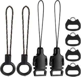 8 Pcs Quick Release Buckle for DSLR Camera Strap, Triangle Loops Adapter with ABS Cap Mini Split Lug Ring Connector for Mirrorless Cameras Eyelet Sling Belt