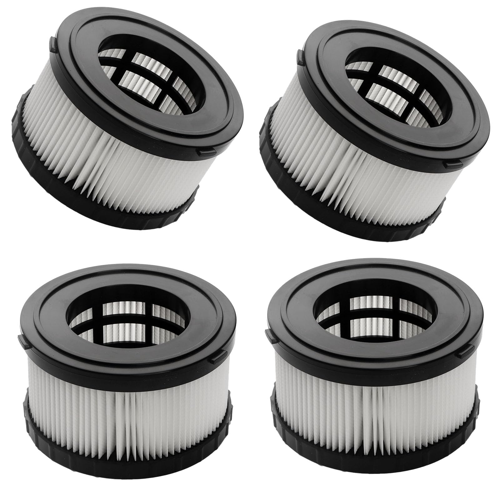 Paquete de 4 filtros HEPA DC5151H de repuesto para aspiradora DEWALT DC5151H DC515 DCV517