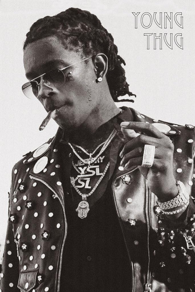 Young Thug Poster 24in x 36in Hip hop - trap - pop - experimental rap