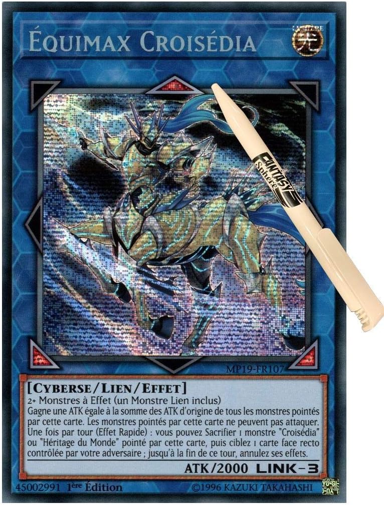 Carte YuGiOh! Équimax Croisédia MP19FR107 Méga Boîte 2019 MégaPack MP19 Prismatic Secret