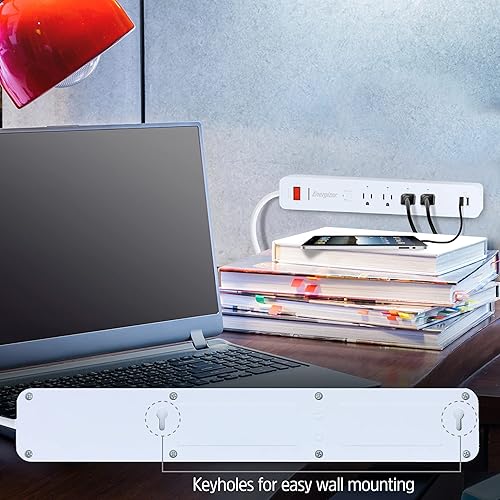 Miniatura 2 de Energizer Connect Smart WiFi Protector contra sobretensiones con 4 puertos de CA, 2 puertos USB, acceso remoto y control de voz Compatible con