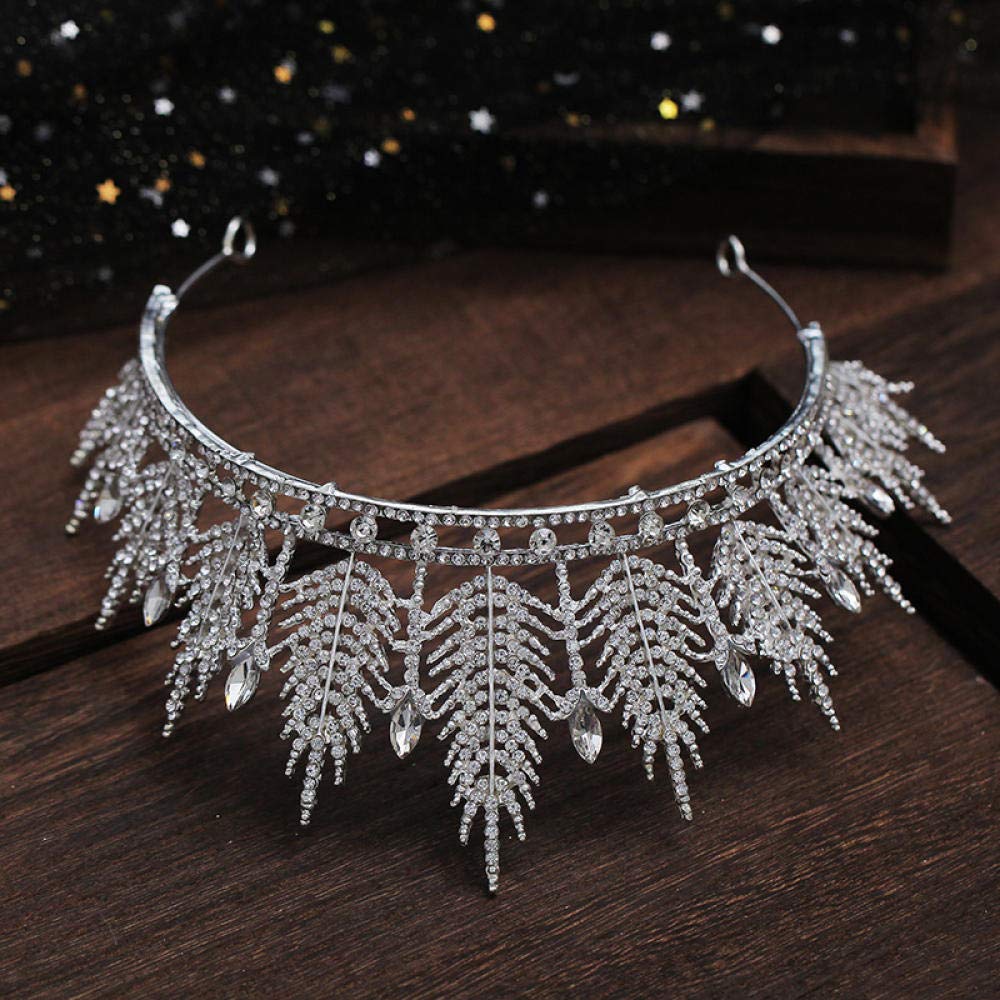 Tiara, stop strasu, ozdoba na głowę dla panny młodej, dla kobiet, prosta moda, na wesele, wesele, ozdoba do włosów, opaska na czoło w stylu vintage, na imprezę, prezent
