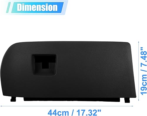 Miniatura 5 de uxcell Tapa de la tapa de la guantera para BMW X3 F25 2011-2017 para BMW X4 F26 2015-2018 Tapa del compartimento de guantes n.