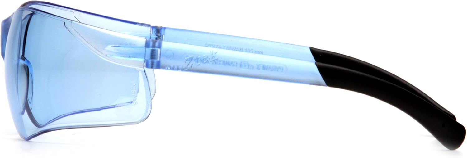 Pyramex Ztek Safety Glasses, Infinity Blue Frame/Infinity Blue Lens