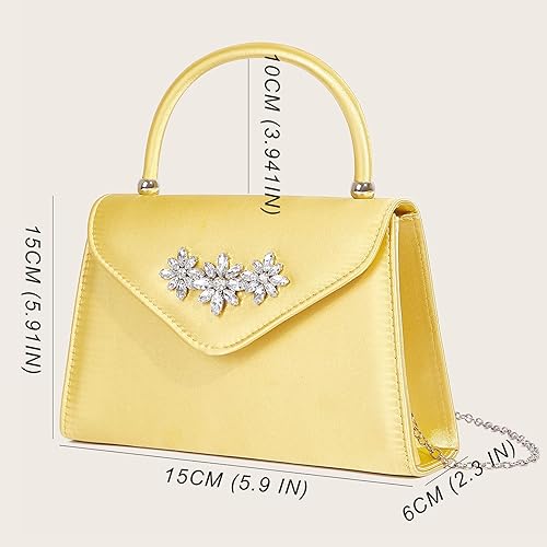 Miniatura 5 de ZWI-player Bolso de noche para mujer, bolso de mano con taladro de cristal para baile, boda, fiesta, cóctel, baile de graduación, Moda