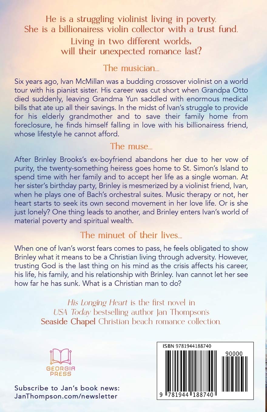 His Longing Heart: Returning Home to St. Simon's Island... A Christian Small Town Beach Romance (Seaside Chapel)
