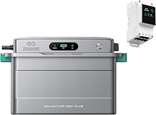 Zendure SolarFlow 800 Plus - Centrale Balcon 1920Wh, Onduleur de Balcon 800W, 1500W Entrée Solaire, Batterie LFP 48V Extensible 11.52kWh, Gestionnaire IA ZENKI, Plug & Play, IP65 (SF800 Plus+ 3CT)