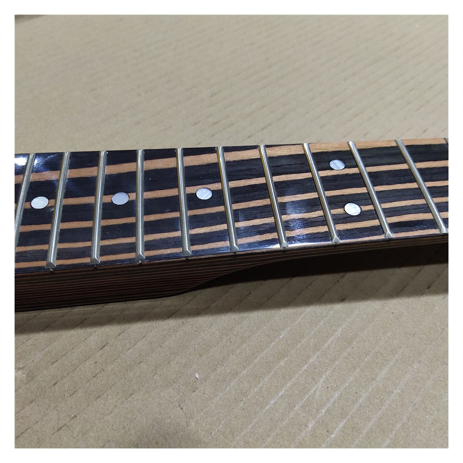 Amazon.co.jp: ギターネックゼブラウッドエレキギターネックの交換21